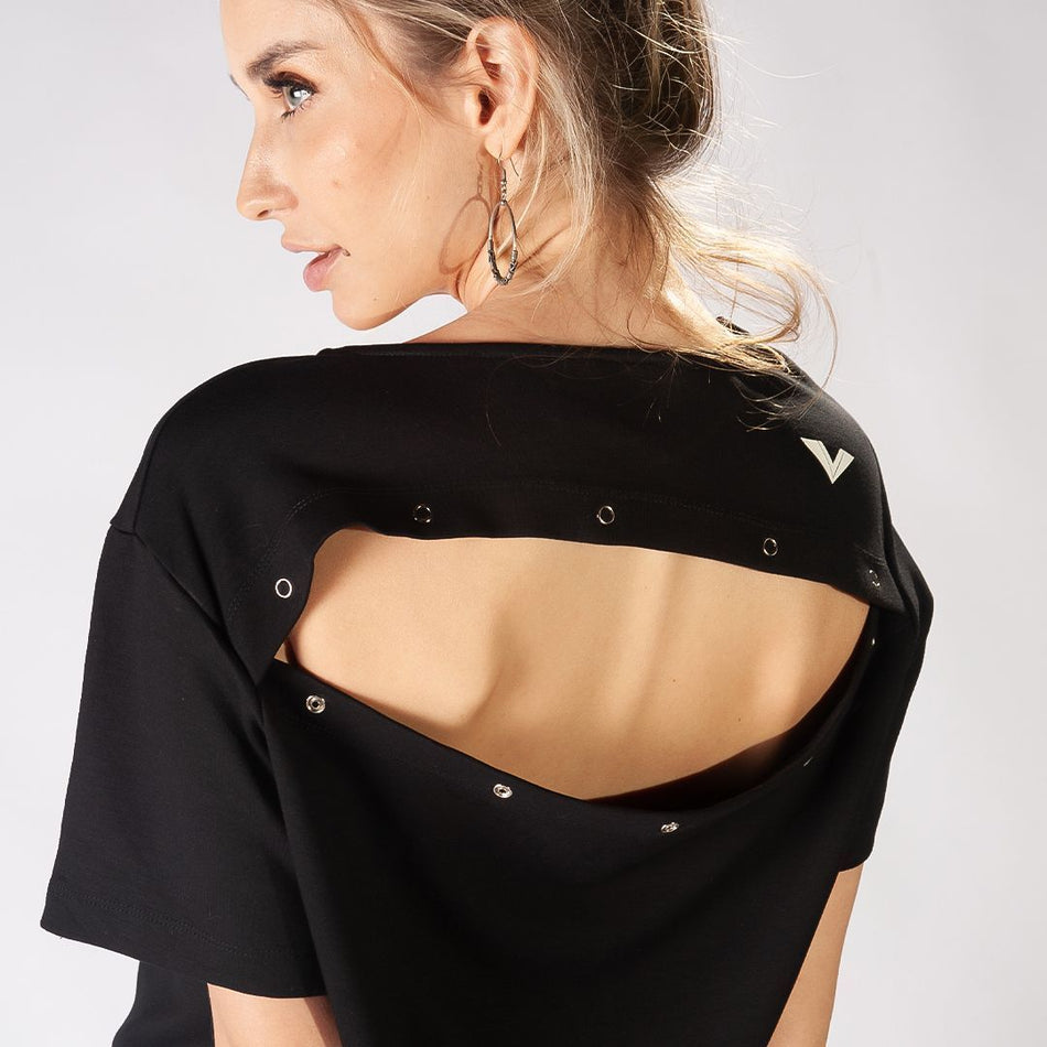 VESTIDO RETO PRETO